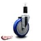 Service Caster 5'' Blue Poly Wheel Swivel 1-3/8'' Expanding Stem Caster SCC-EX20S514-PPUB-BLUE-138 - alternate 4